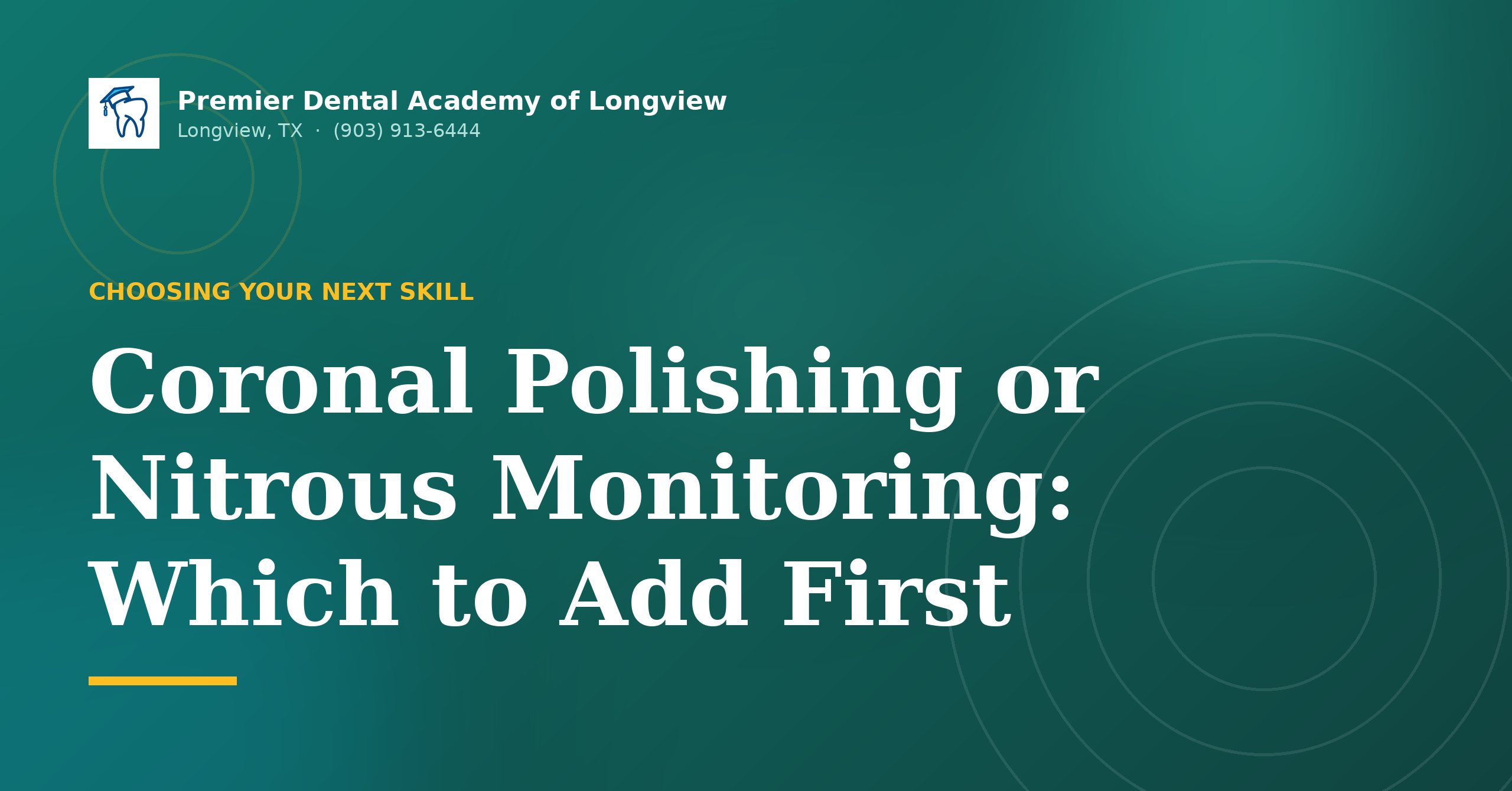 Premier Dental Academy of Longview illustration: choosing your next dental assisting skill