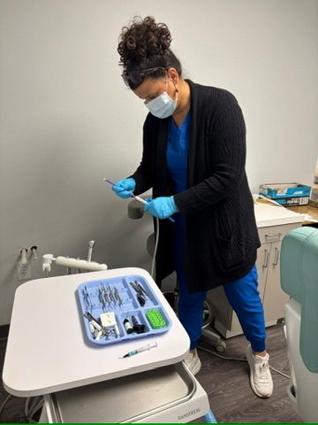Sterilization station used for infection-control training in Longview