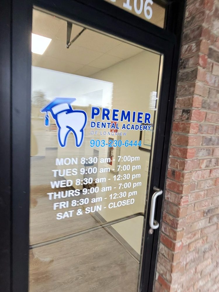 The Premier Dental Academy campus entrance in Longview, Texas
