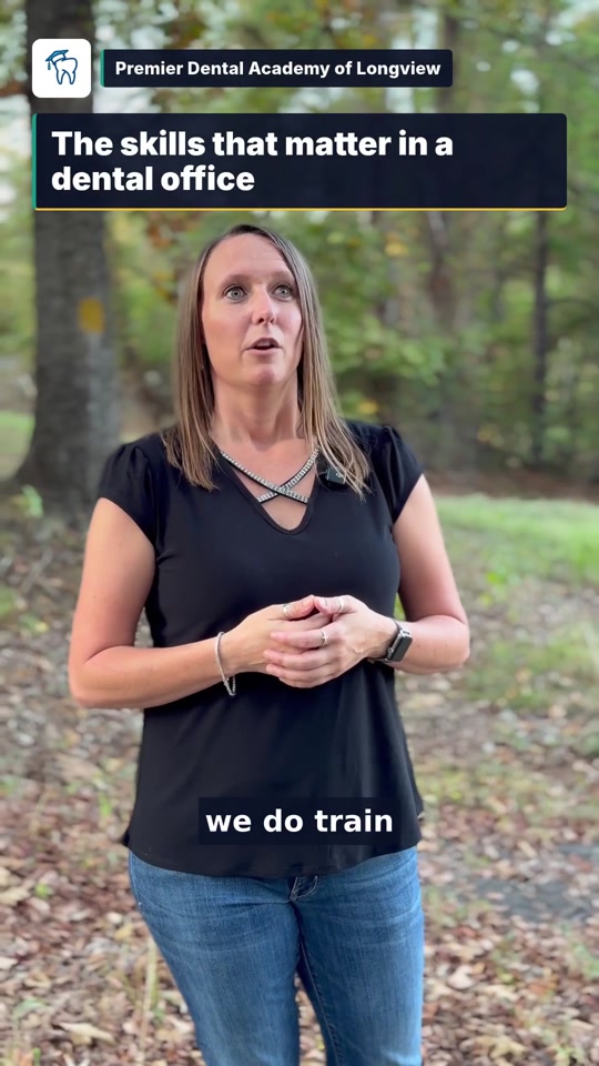 Amanda discussing practical dental-office skills
